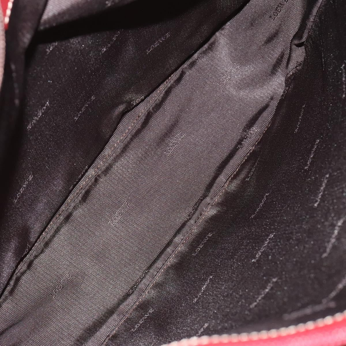 Loewe Anagram handbag Leather, RED, LEATHER, Handbag