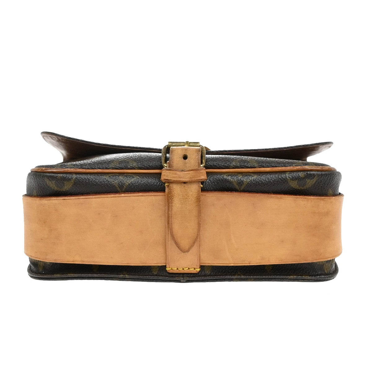 Louis Vuitton Cartouchiere Handbag Monogram Canvas, BROWN, CANVAS, Shoulder bag