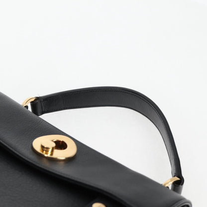 Saint Laurent Muse Two Bag Leather, BLACK, LEATHER, Handbag