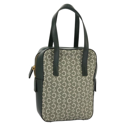 Celine C Macadam Handbag Canvas, Gray, Canvas, Handbag