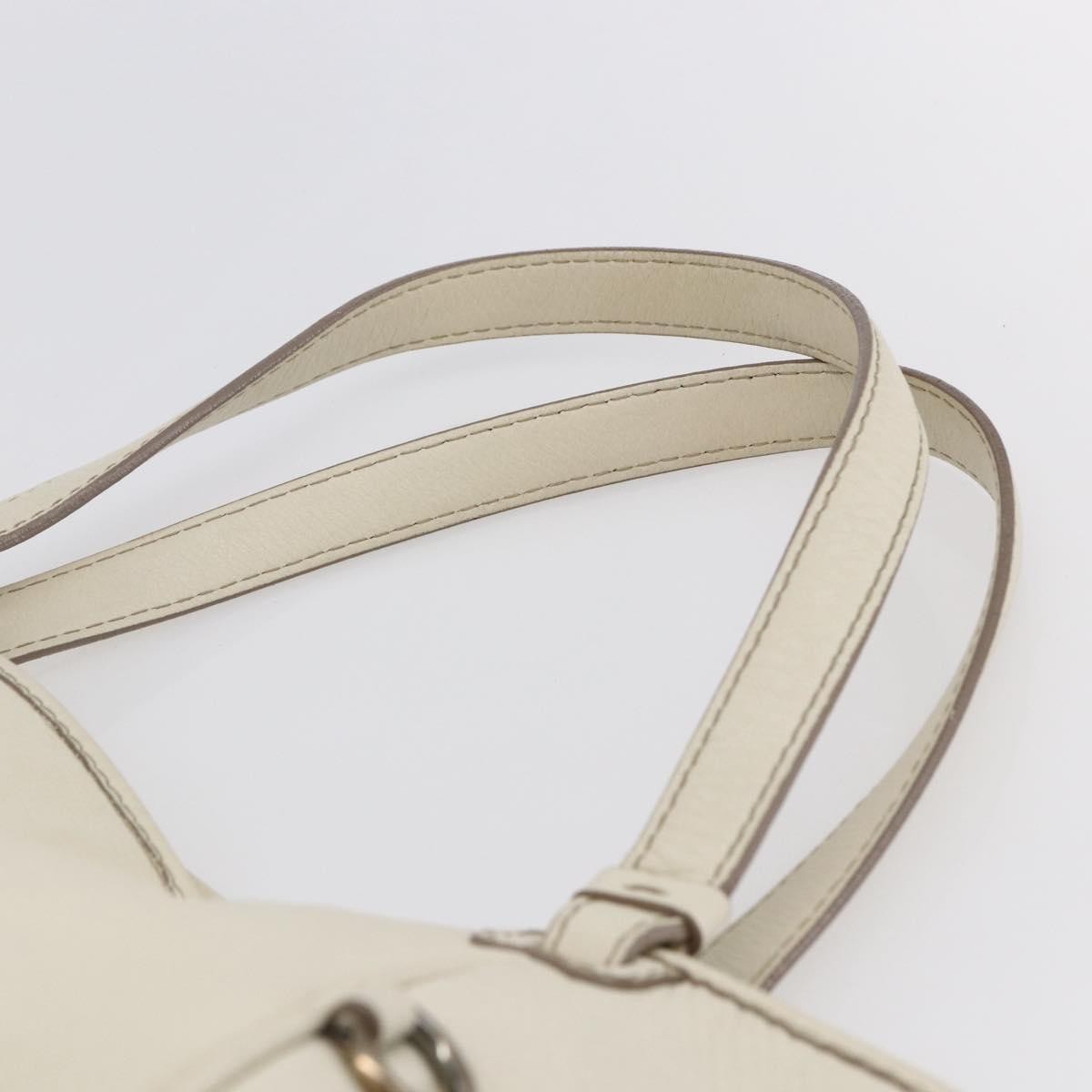 Salvatore Ferragamo Vintage Tote bag Leather, WHITE, LEATHER, Tote bag