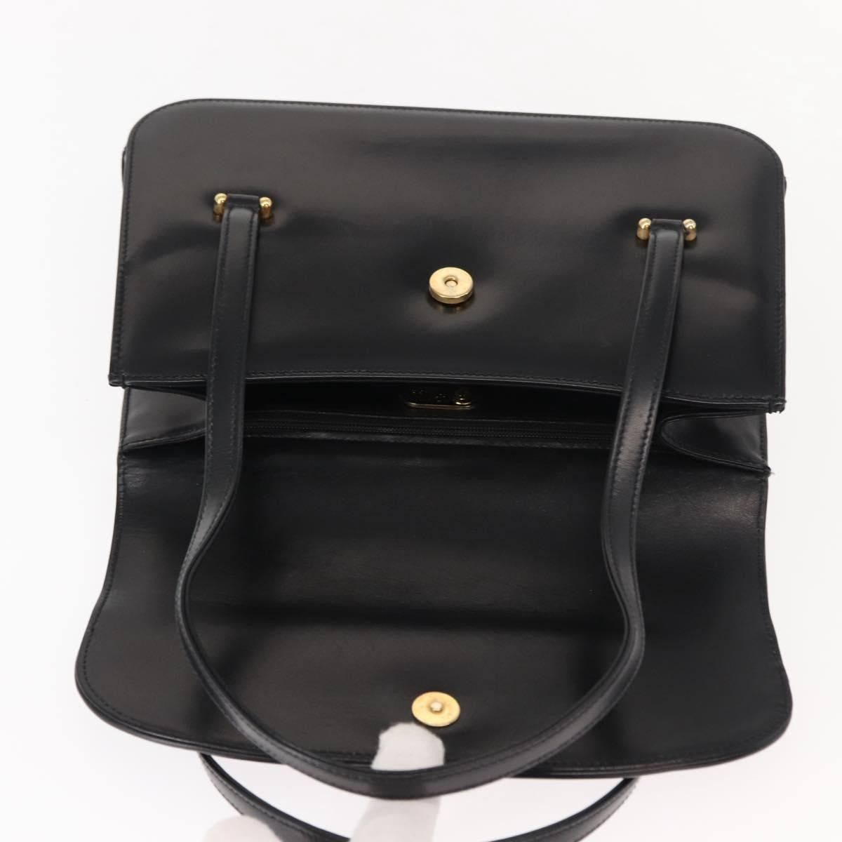 Gucci Vintage Handbag Leather, BLACK, LEATHER, Handbag