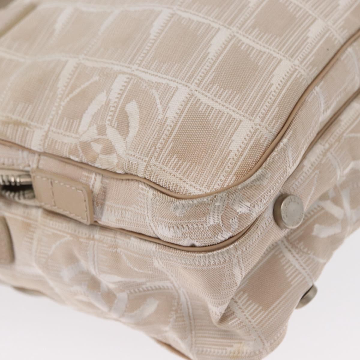 Chanel Travel Line Convertible Satchel Nylon, BEIGE, CANVAS, Handbag