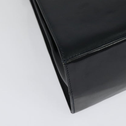 Salvatore Ferragamo Gancini Convertible Top Handle Bag Leather, BLACK, LEATHER, Handbag