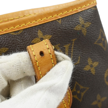 Louis Vuitton Petit Bucket Bag Monogram Canvas, Brown, Canvas, Tote Bag
