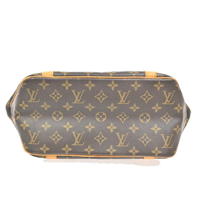 Louis Vuitton Shopping Sac Handbag Monogram Canvas, BROWN, CANVAS, Tote bag