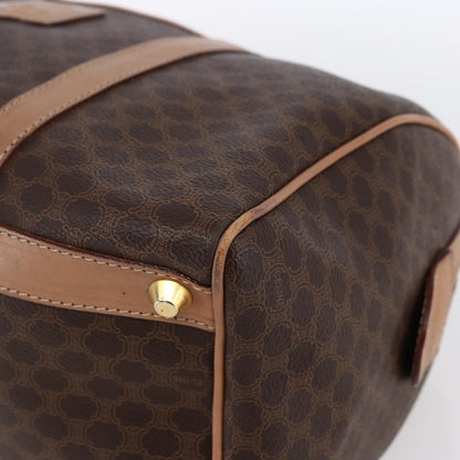 Celine Vintage Macadam Boston bag Canvas, BROWN, CANVAS, Handbag