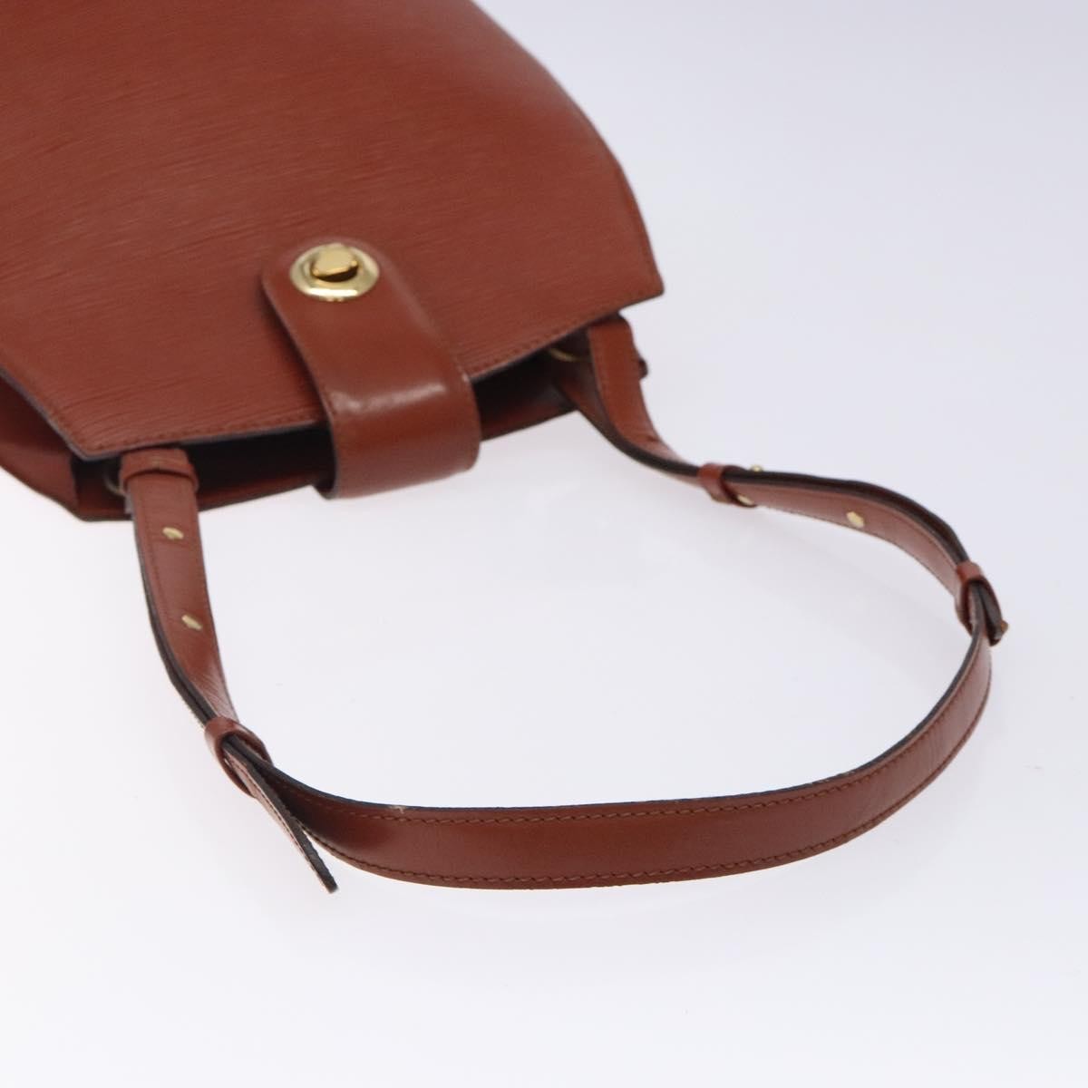 Louis Vuitton Cluny Shoulder Bag Epi Leather, BROWN, LEATHER, Shoulder bag