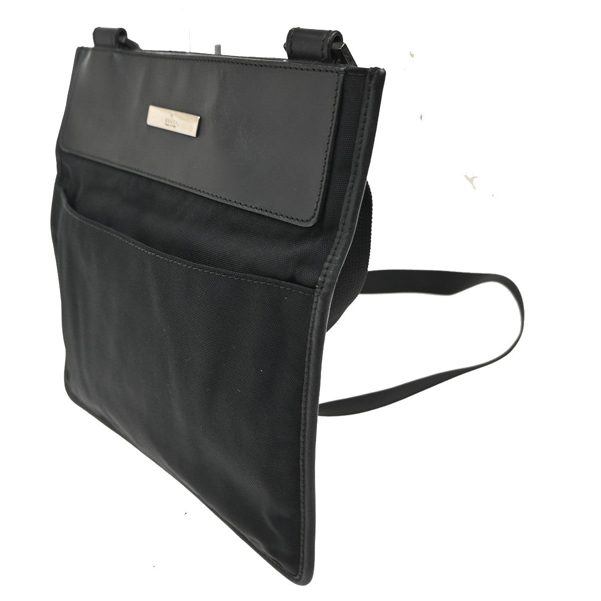 Gucci Vintage Shoulder Bag Nylon, BLACK, NYLON, Shoulder bag