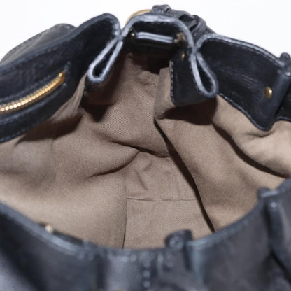 Chloe Elsie Convertible Satchel Leather, BLACK, LEATHER, Handbag