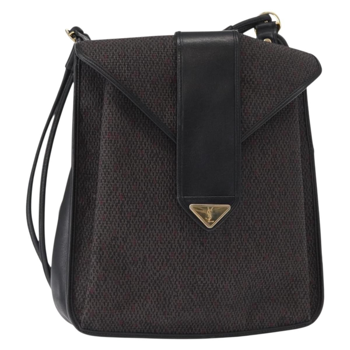 Saint Laurent Vintage Shoulder Bag PVC Leather, GRAY, PVC, Shoulder bag