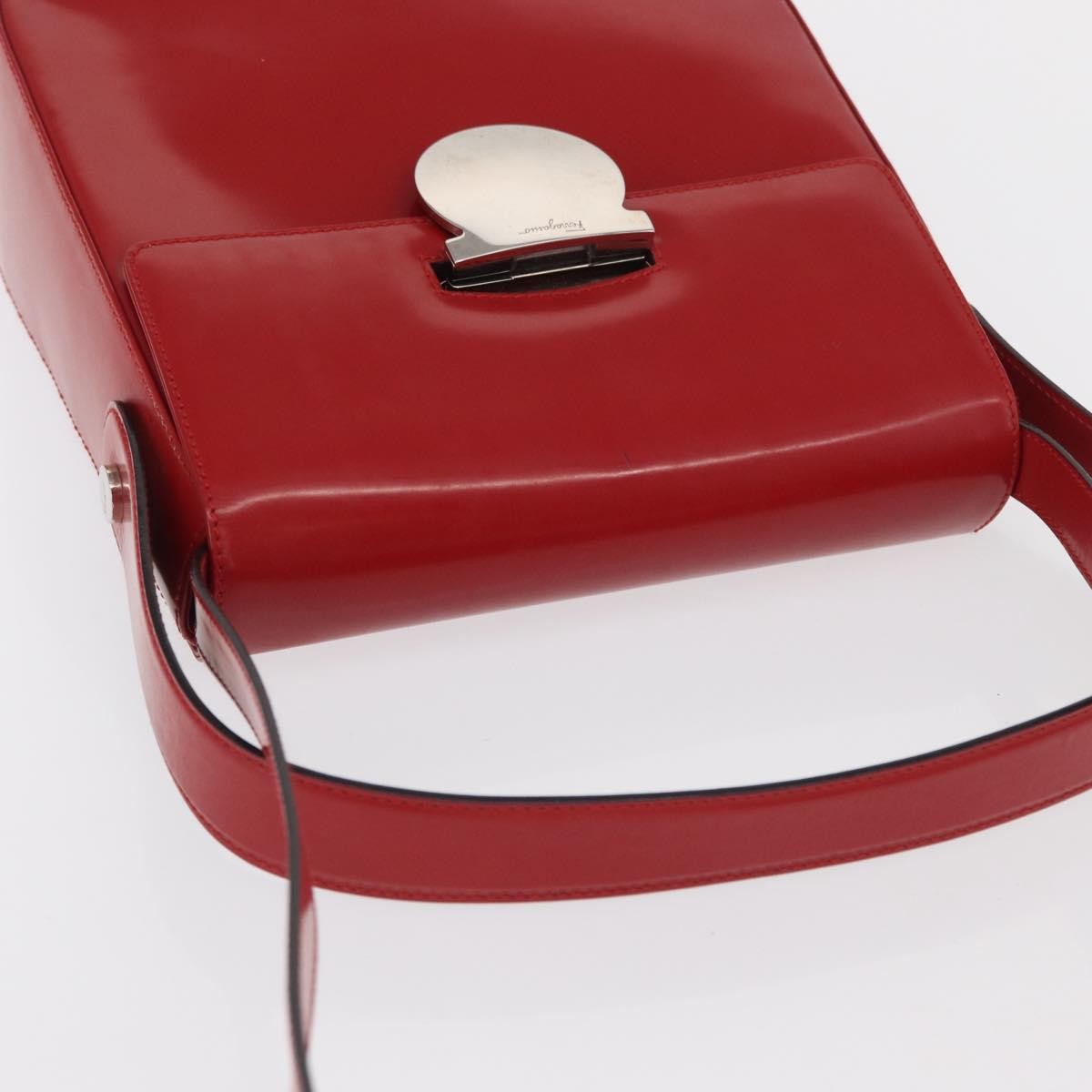 Salvatore Ferragamo Vala Handbag Leather, RED, LEATHER, Handbag