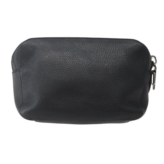 Christian Louboutin Loubiclutch Leather, BLACK, LEATHER, Clutche & pouche