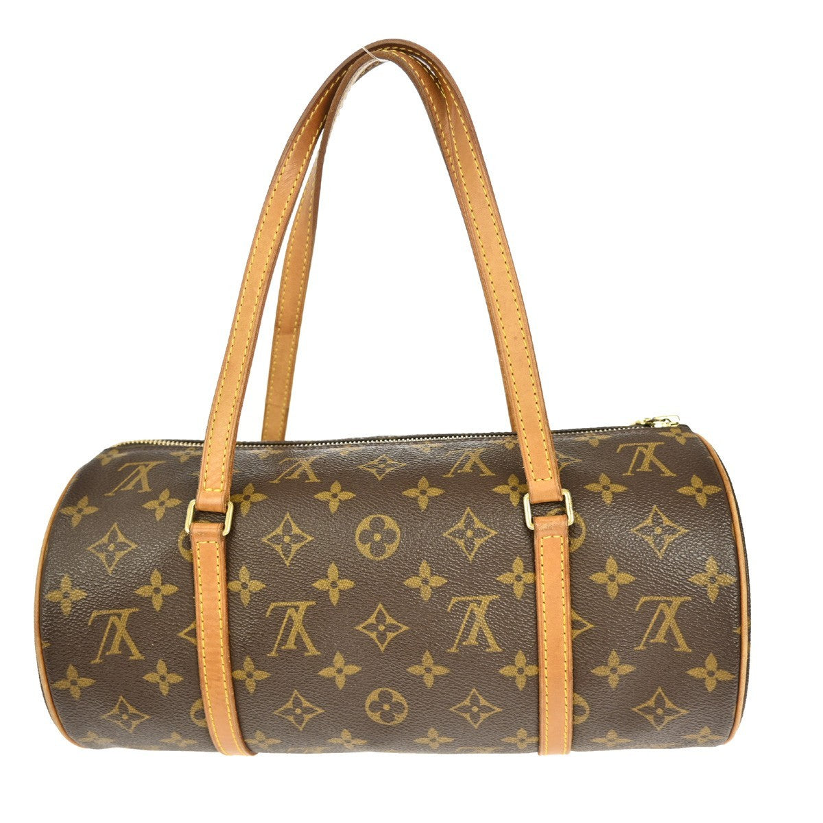 Louis Vuitton Papillon Handbag Monogram Canvas, BROWN, CANVAS, Handbag