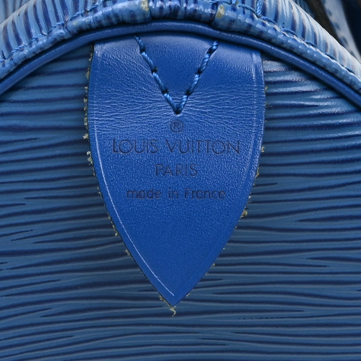 Louis Vuitton Speedy Handbag Epi Leather, Blue, Leather, Handbag