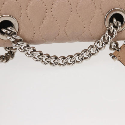 Bally Vintage Backpack Quilted Leather, PINK, LEATHER, Backpack