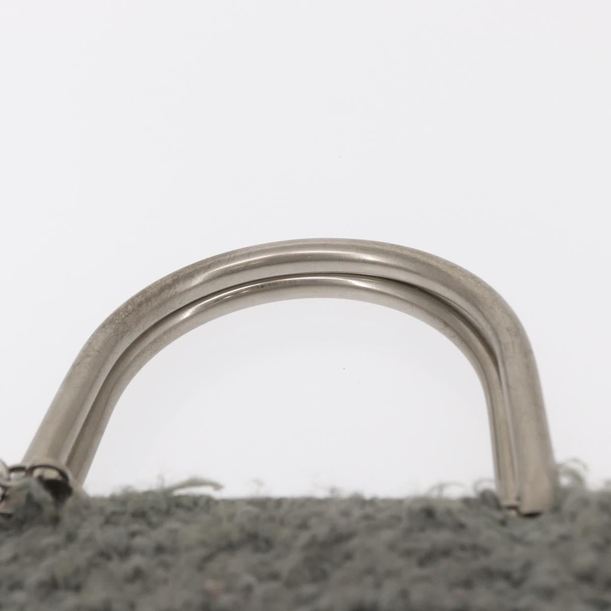 Salvatore Ferragamo Gancini handbag Wool, GRAY, WOOL, Handbag