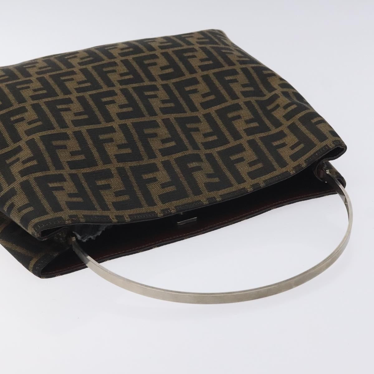 Fendi Zucca Tote bag FF motif, BROWN, CANVAS, Tote bag