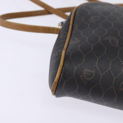 Christian Dior Vintage Honeycomb Shoulder Bag Canvas, BLACK, CANVAS, Shoulder bag