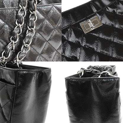 Chanel Reissue 2.55 Tote Quilted Patent, BLACK, PATENT_LEATHER, Tote bag