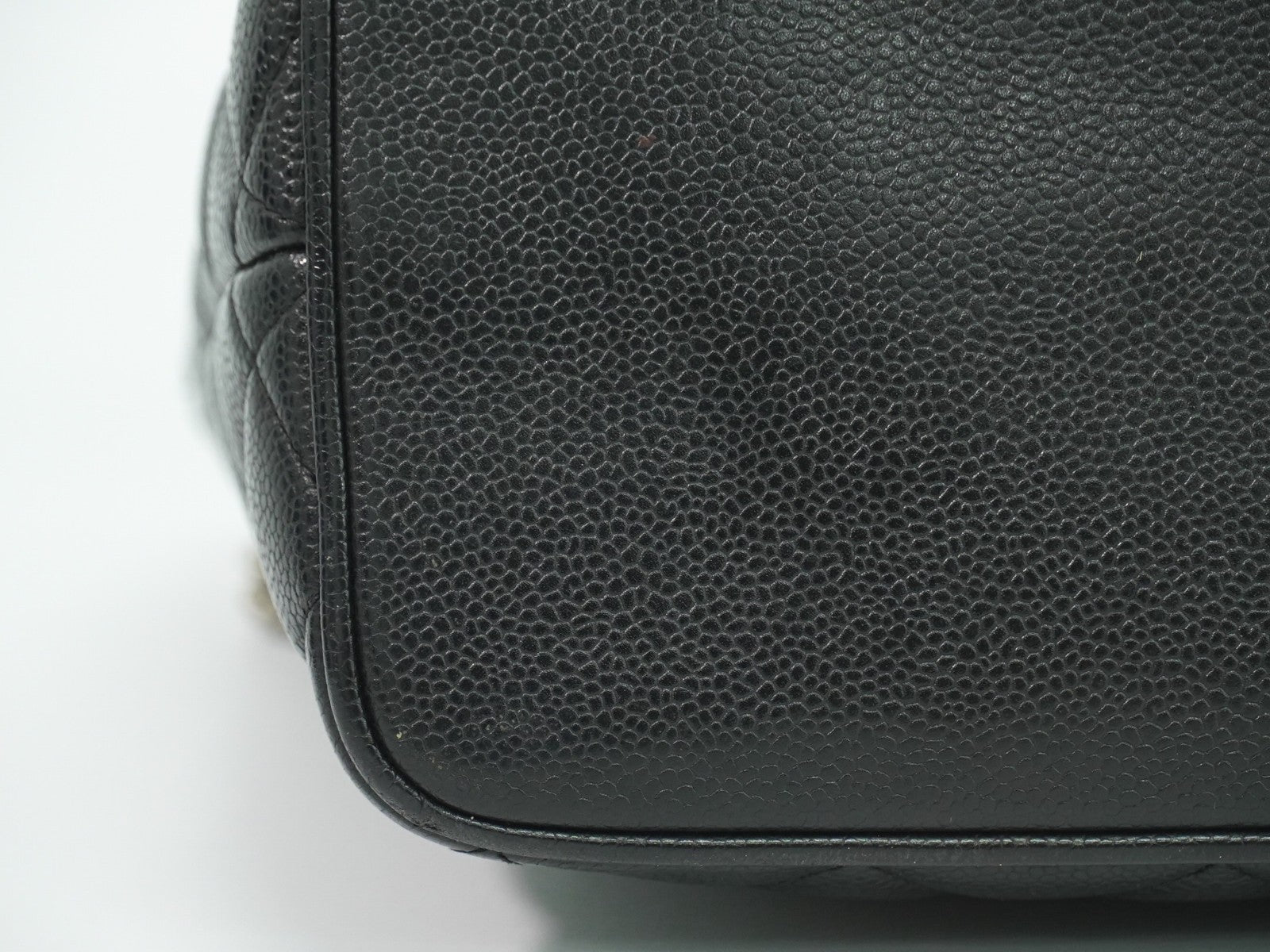 Chanel Medallion Tote Quilted Caviar, BLACK, LEATHER, Tote bag