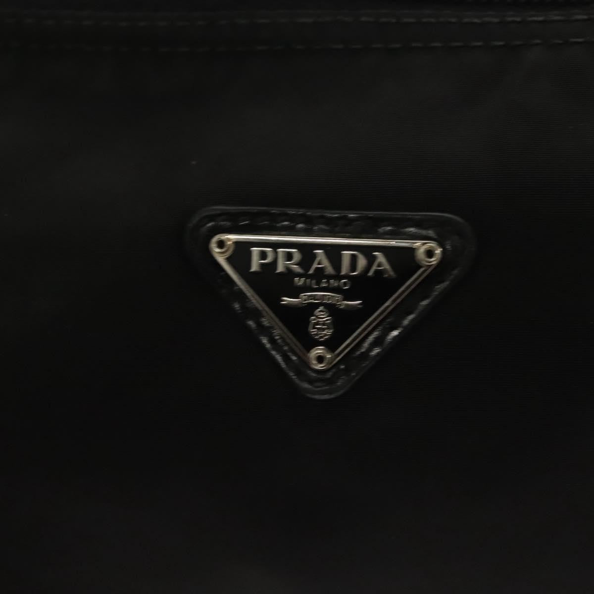 Prada Zip Pouch Tessuto, BLACK, NYLON, Clutche & pouche