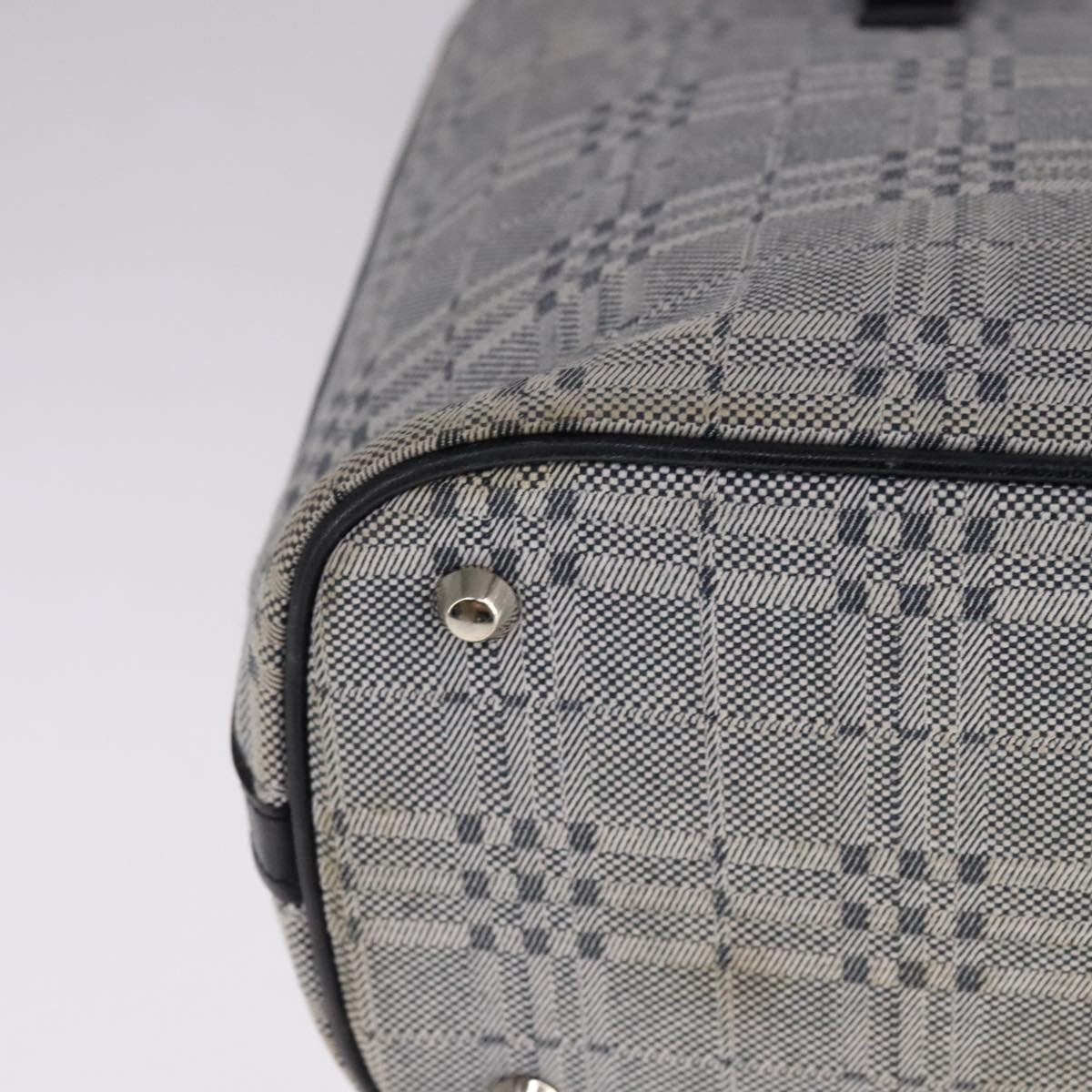 Burberry Nova Check Tote Canvas and Leather, GRAY, CANVAS, Tote bag
