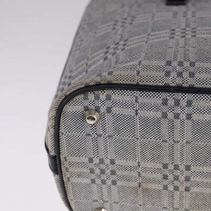 Burberry Nova Check Tote Canvas and Leather, GRAY, CANVAS, Tote bag