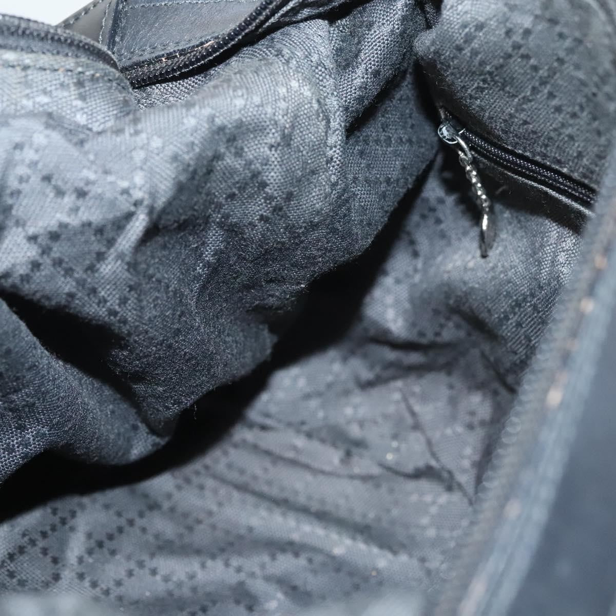 Gucci Vintage Bamboo Handle Bag Nylon, BLACK, NYLON, Handbag