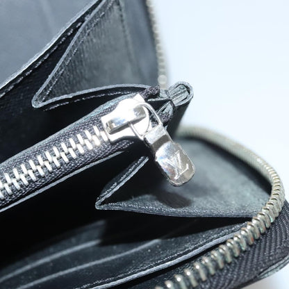 Louis Vuitton Zippy Organizer Epi Leather, BLACK, LEATHER, Wallets