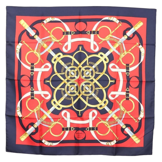 Hermes Carré 90 Silk multicolor, NAVY, SILK, Scarve & shawl