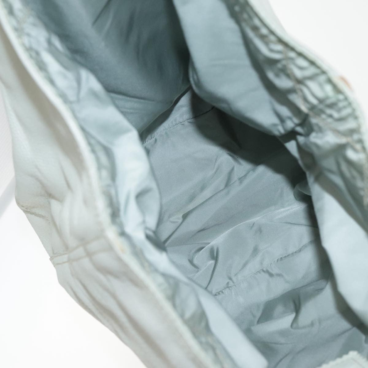 Prada Vintage Handbag Leather, WHITE, LEATHER, Handbag