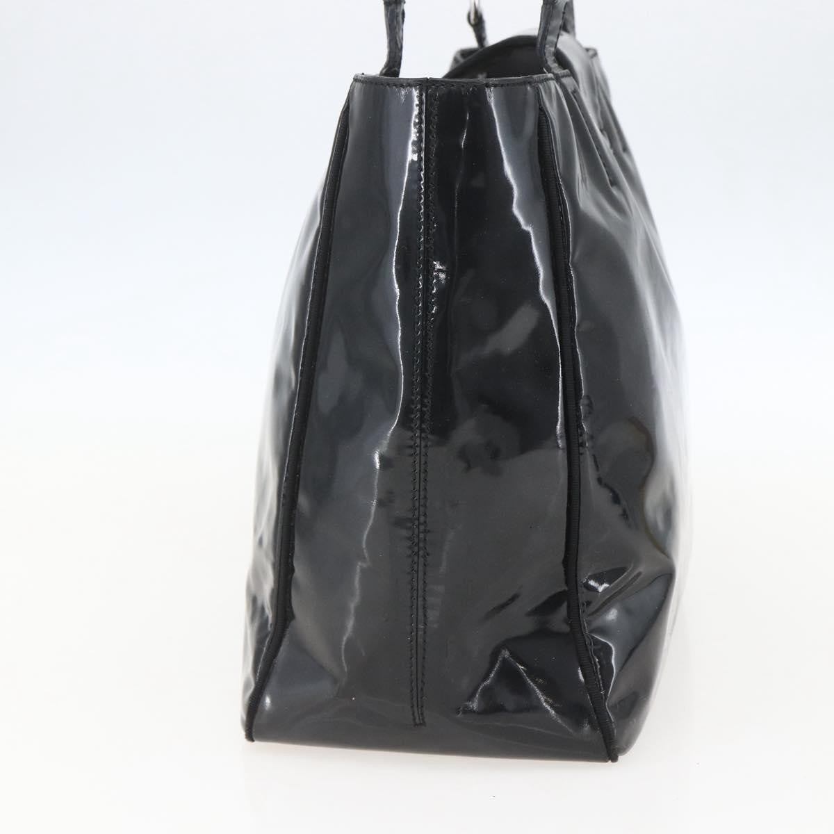 Salvatore Ferragamo Vintage Tote bag Patent Leather, BLACK, PATENT_LEATHER, Tote bag