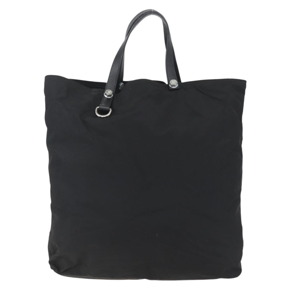 Prada Vintage Tote Tessuto, Black, Nylon, Tote Bag