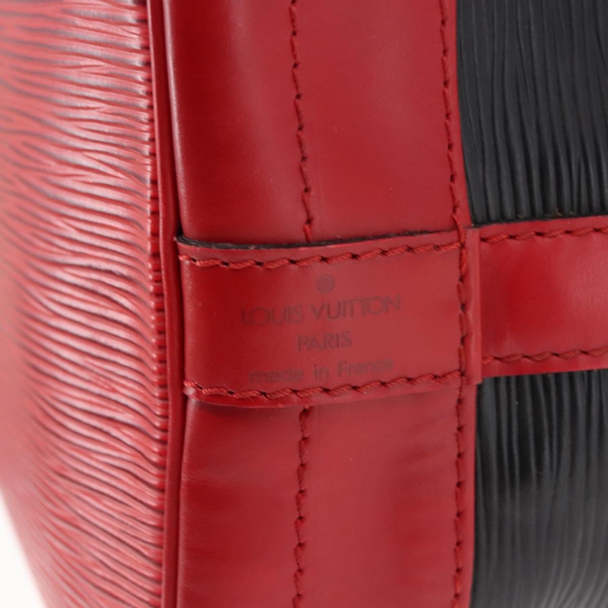 Louis Vuitton Bicolor Noe Handbag Epi Leather, BLACK, LEATHER, Handbag