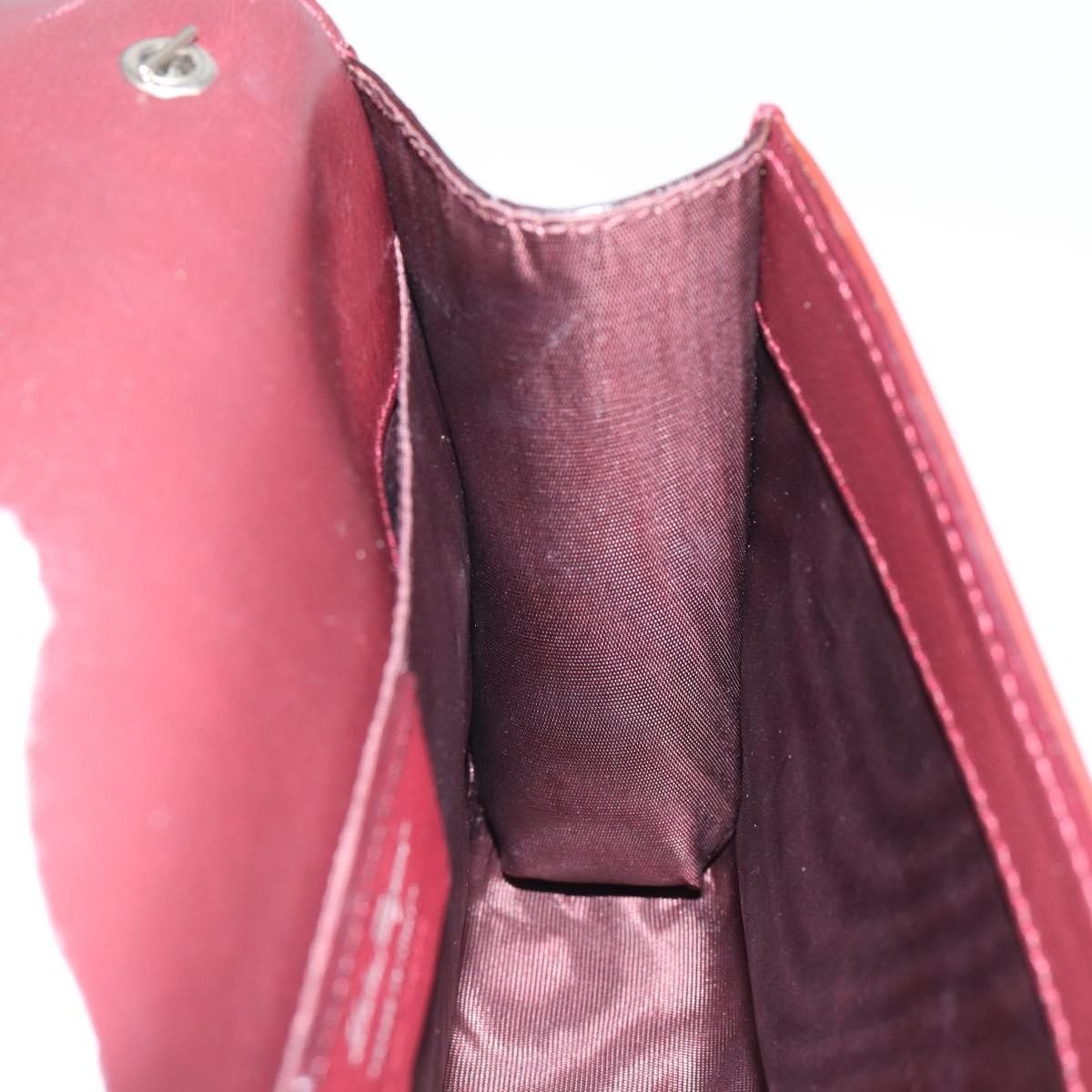 Salvatore Ferragamo Vala Chain Shoulder bag Patent leather, RED, PATENT_LEATHER, Shoulder bag