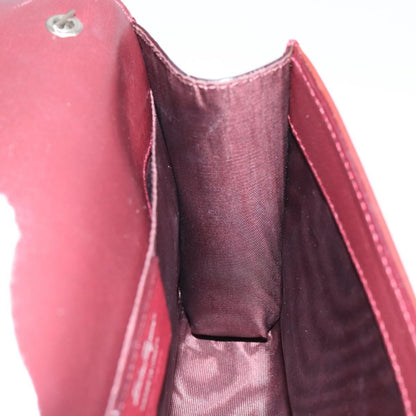 Salvatore Ferragamo Vala Chain Shoulder bag Patent leather, RED, PATENT_LEATHER, Shoulder bag