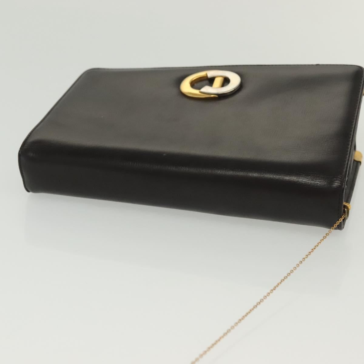 Christian Dior Vintage Shoulder Bag Leather, BROWN, LEATHER, Shoulder bag