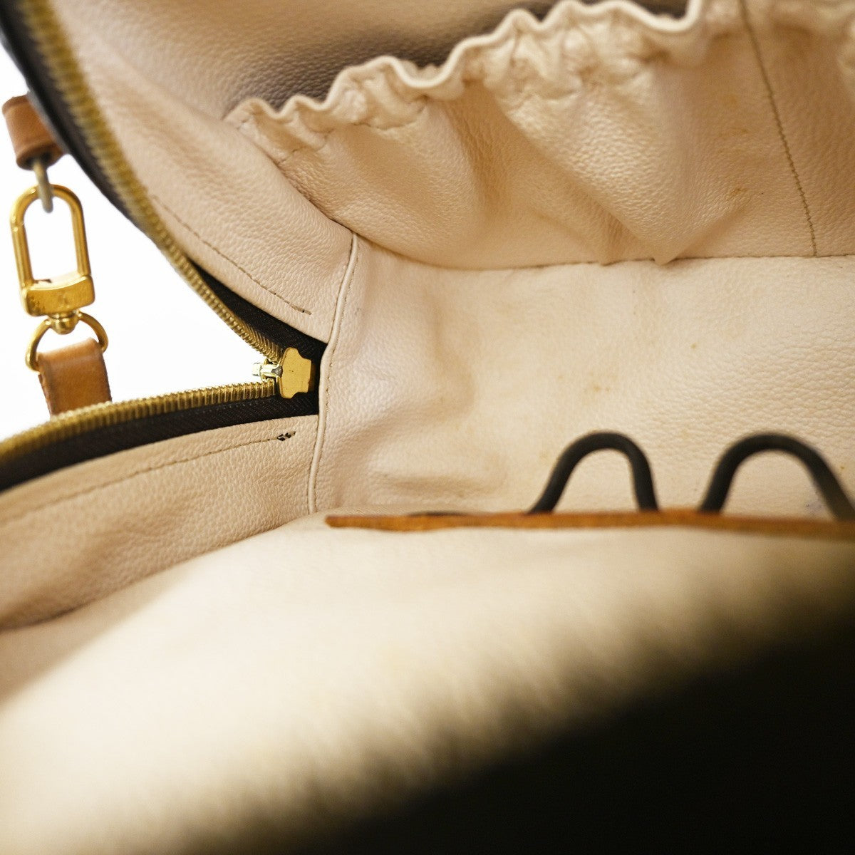 Louis Vuitton Spontini Handbag Monogram Canvas, BROWN, CANVAS, Handbag