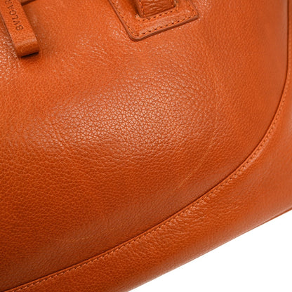 Bvlgari Handbag Leather, ORANGE, LEATHER, Handbag