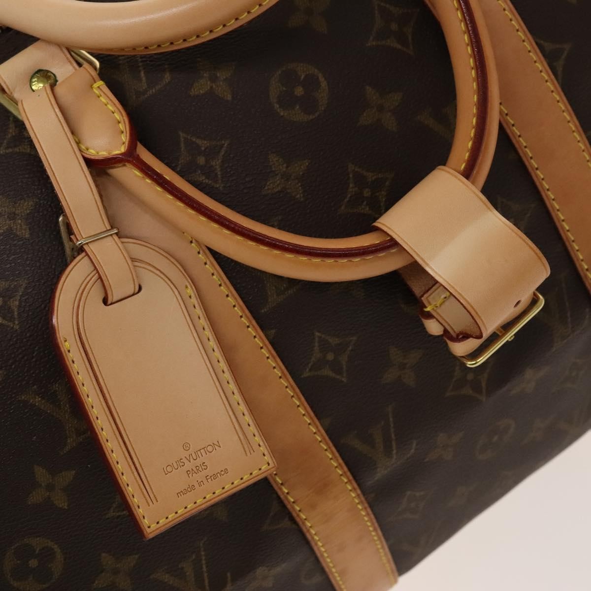 Louis Vuitton Keepall Bag Monogram Canvas, BROWN, CANVAS, Travel bag