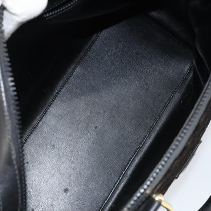 Celine Vintage Macadam Handbag C Macadam Suede, BLACK, SUEDE, Handbag
