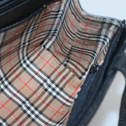 Burberry Vintage Handbag Leather, BLACK, LEATHER, Handbag