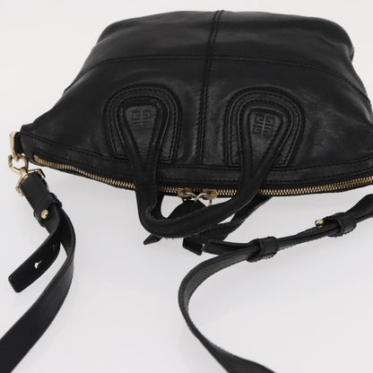 Givenchy Nightingale Satchel Leather, BLACK, LEATHER, Handbag
