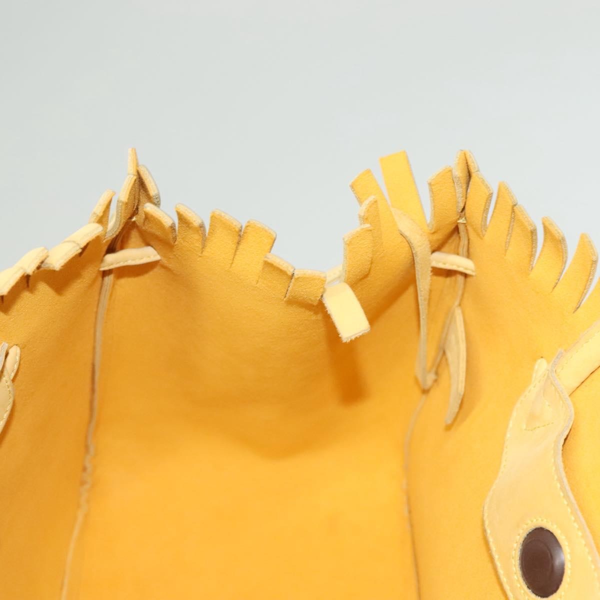 Salvatore Ferragamo Vintage Tote bag Suede, YELLOW, SUEDE, Tote bag