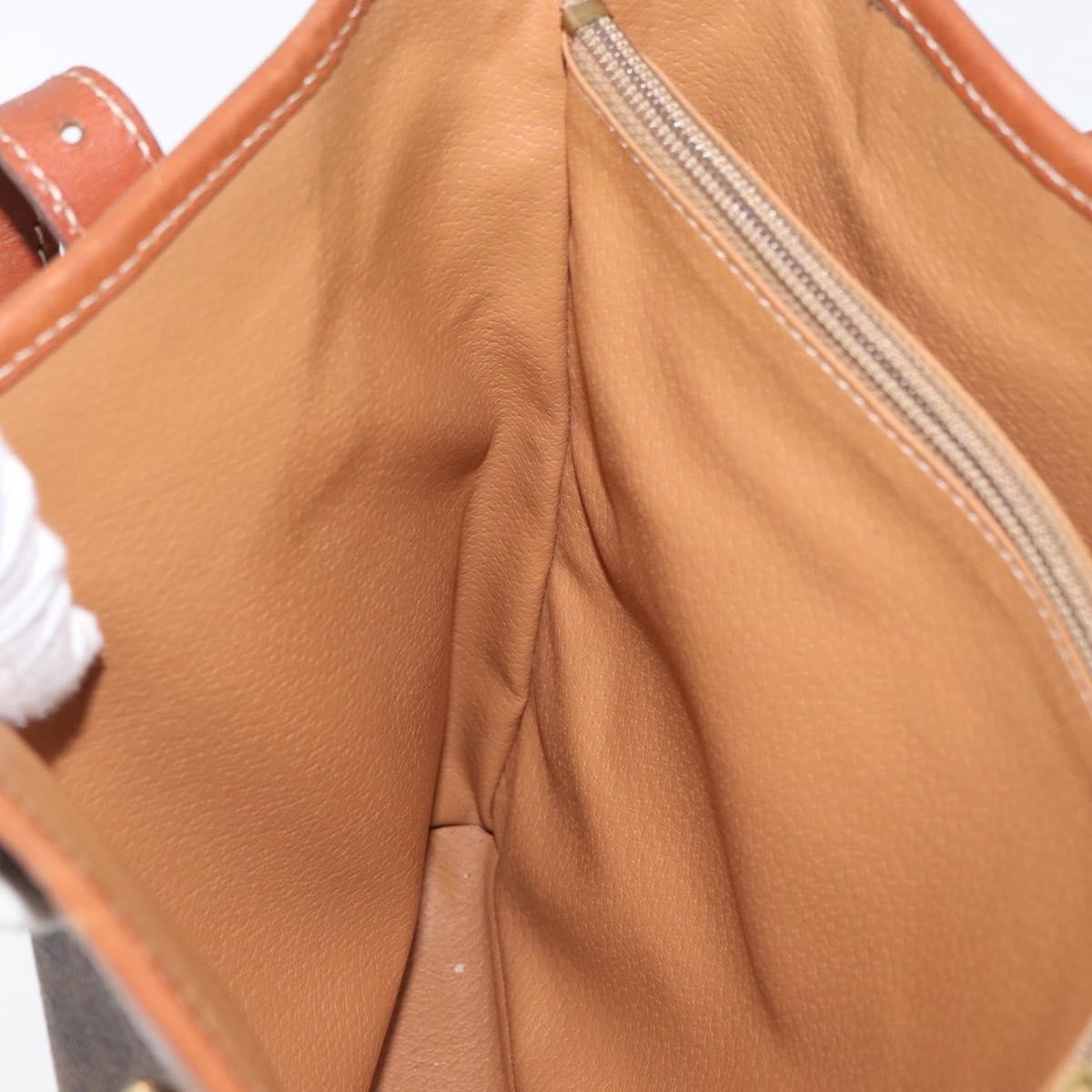 Celine Vintage Macadam Tote bag Canvas and Leather, Brown, Canvas, Tote Bag