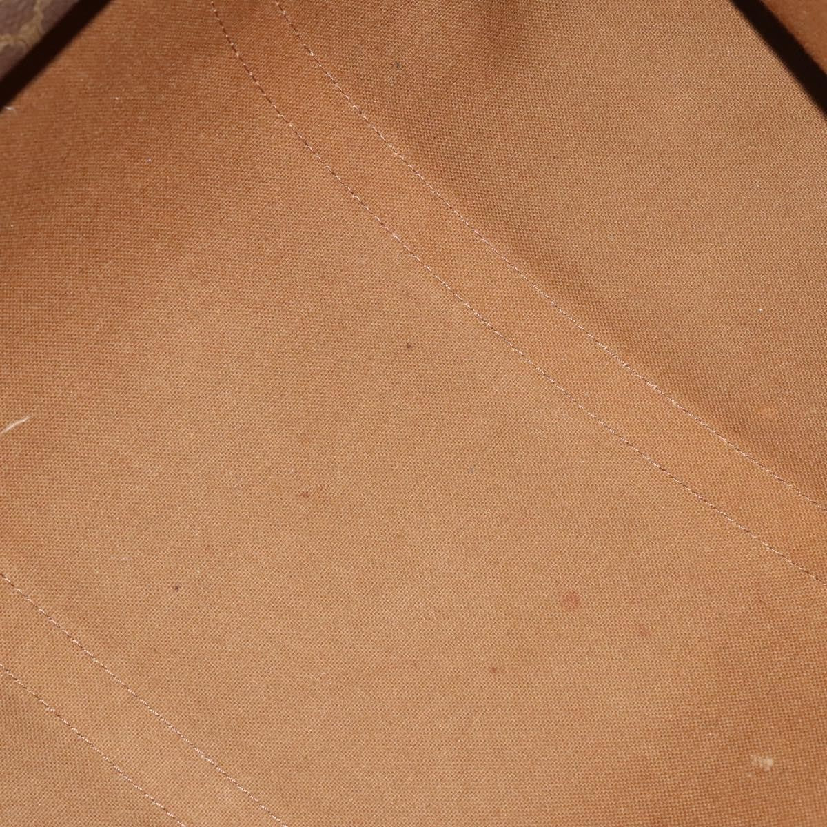 Celine Macadam Handbag Macadam with leather, BROWN, CANVAS, Handbag