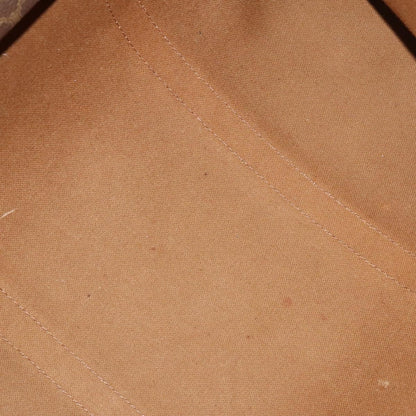 Celine Macadam Handbag Macadam with leather, BROWN, CANVAS, Handbag