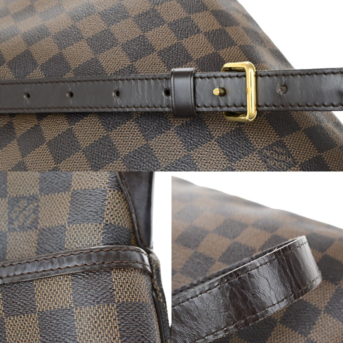 Louis Vuitton Bloomsbury Handbag Damier, BROWN, CANVAS, Shoulder bag