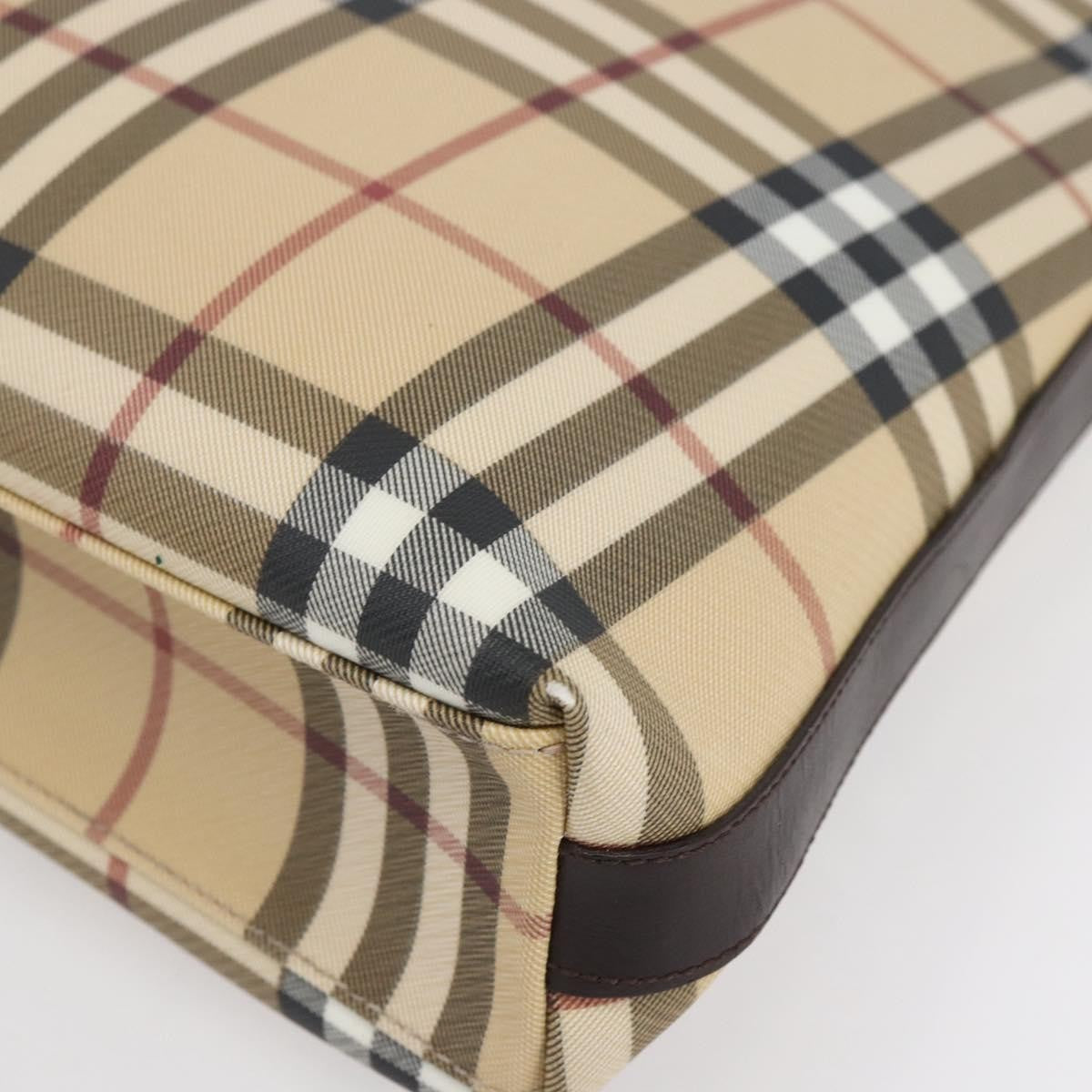 Burberry Nova check Shoulder bag Canvas, BEIGE, PVC, Shoulder bag